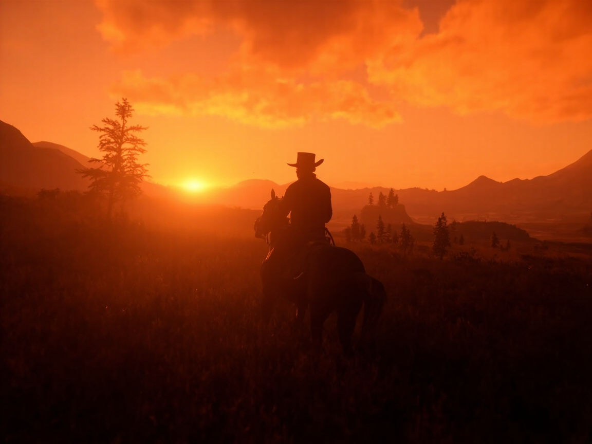 Red Dead Redemption 2 PC game screenshot - Arthur Morgan in the Wild West