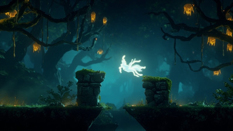 Ori and the Blind Forest gameplay scene